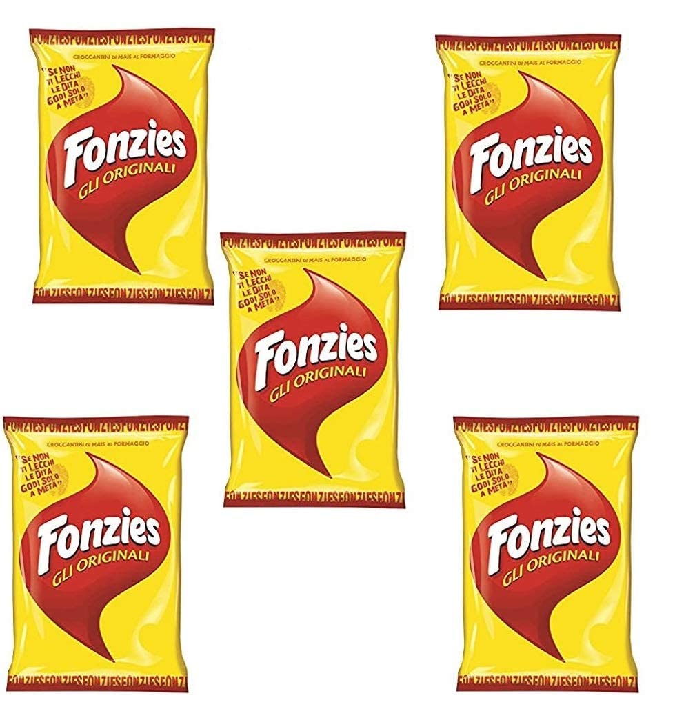 Fonzies Original Italian Cheese Corn Snacks – Baked Not Fried (5 x 100g)