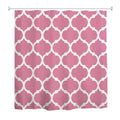 Jolof Store Pink Moroccan Shower Curtain | Waterproof Polyester, 180x180cm