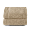 RIZO Top Towel – Set of 2 Combed Cotton Hand Towels, 600 GSM – Camel