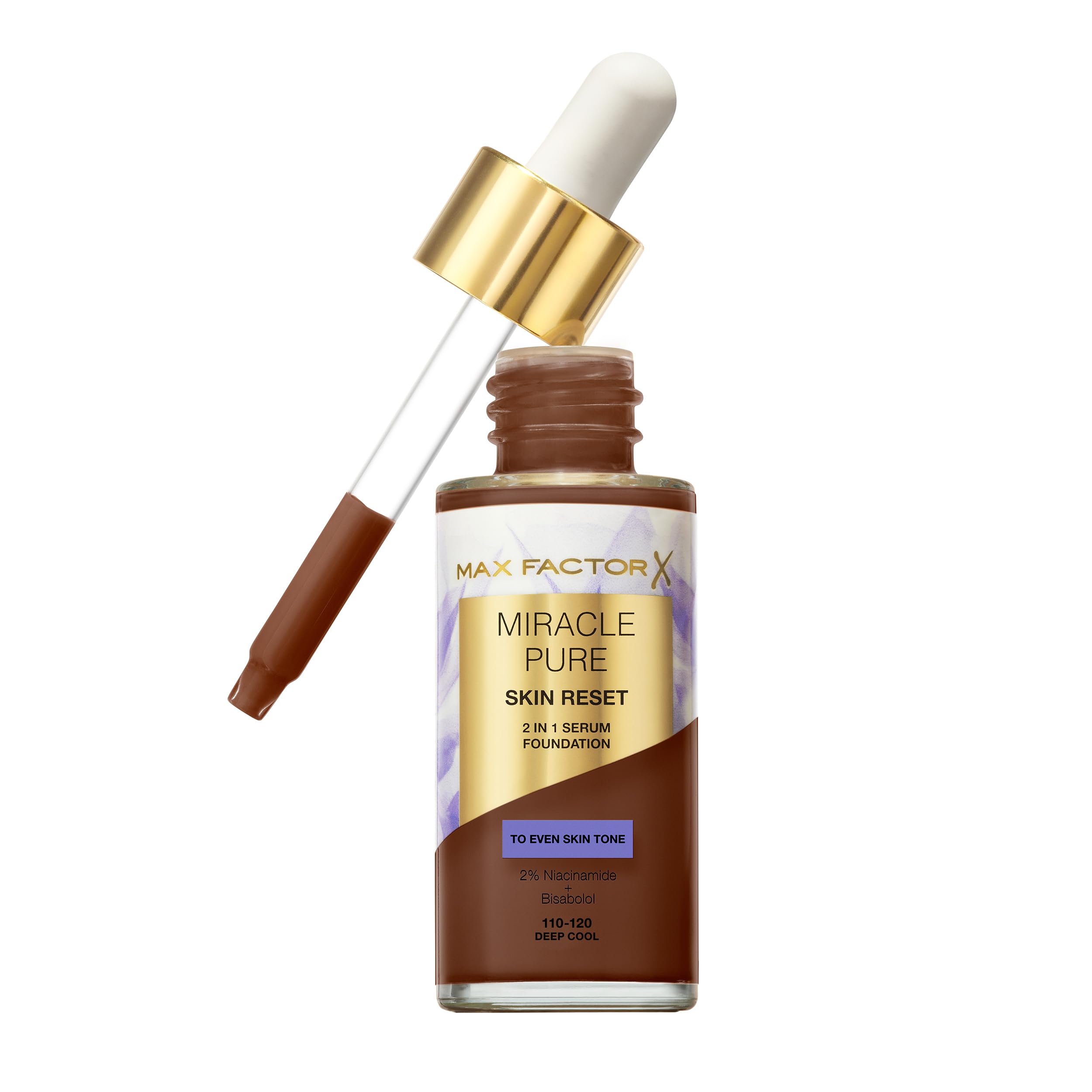 Max Factor Miracle Pure Skin Reset Serum Foundation – 110-120 Deep Cool