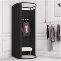 Portable Changing Room – U-Shaped Metal Fitting Room with Curtain