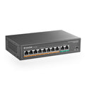 MokerLink 10 Port PoE Switch | 8 Port PoE+ 120W Fanless Network Hub
