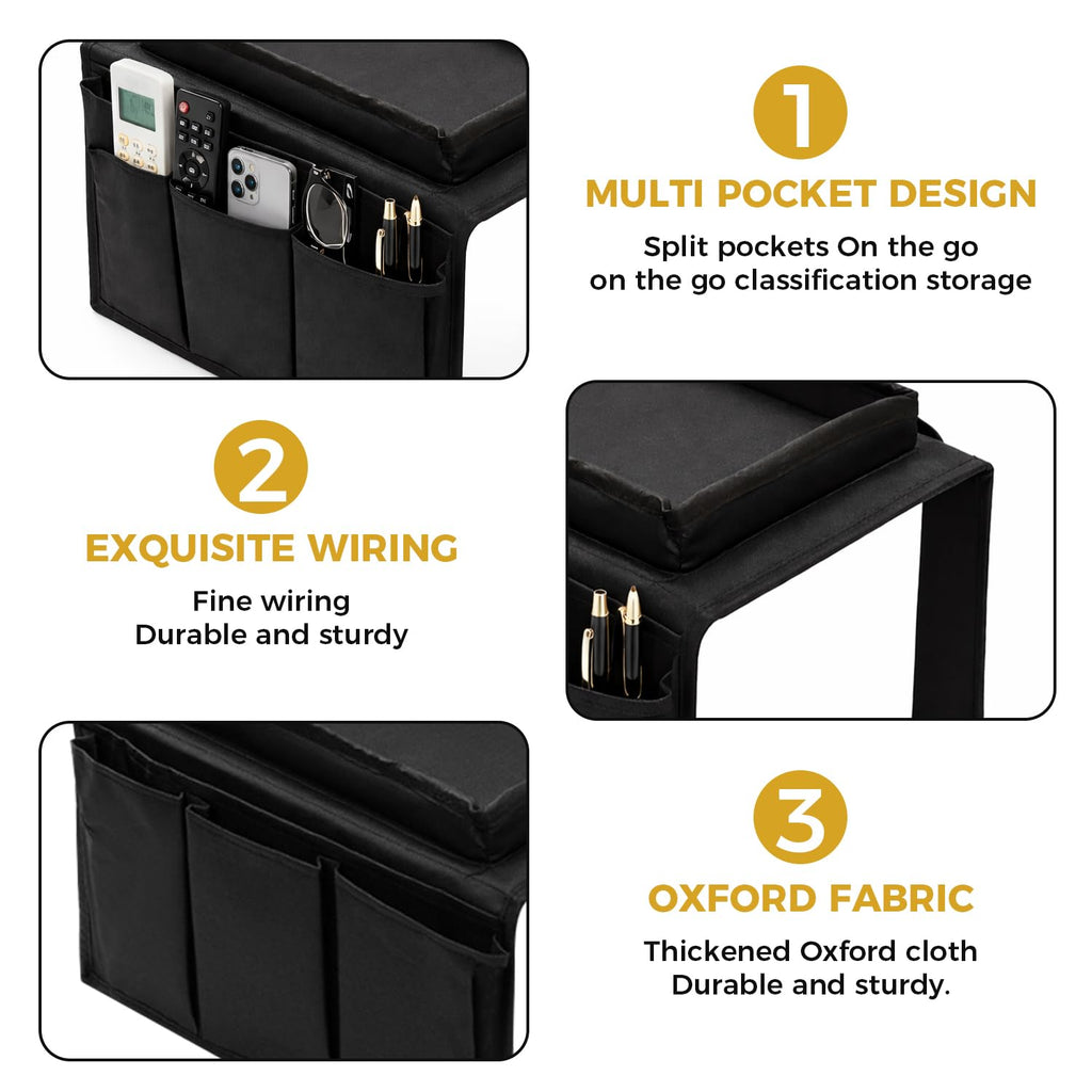Kdkoeo Sofa Arm Tray, Armchair Tray With rag - image 3