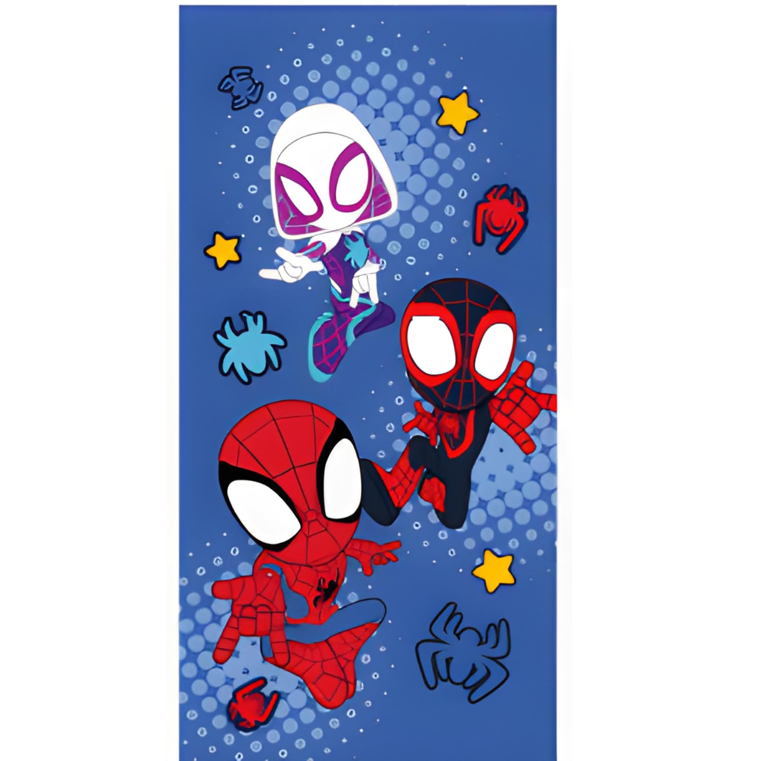BrandMac Spidey & Friends Kids Beach Towel | 100% Cotton | 70x140cm