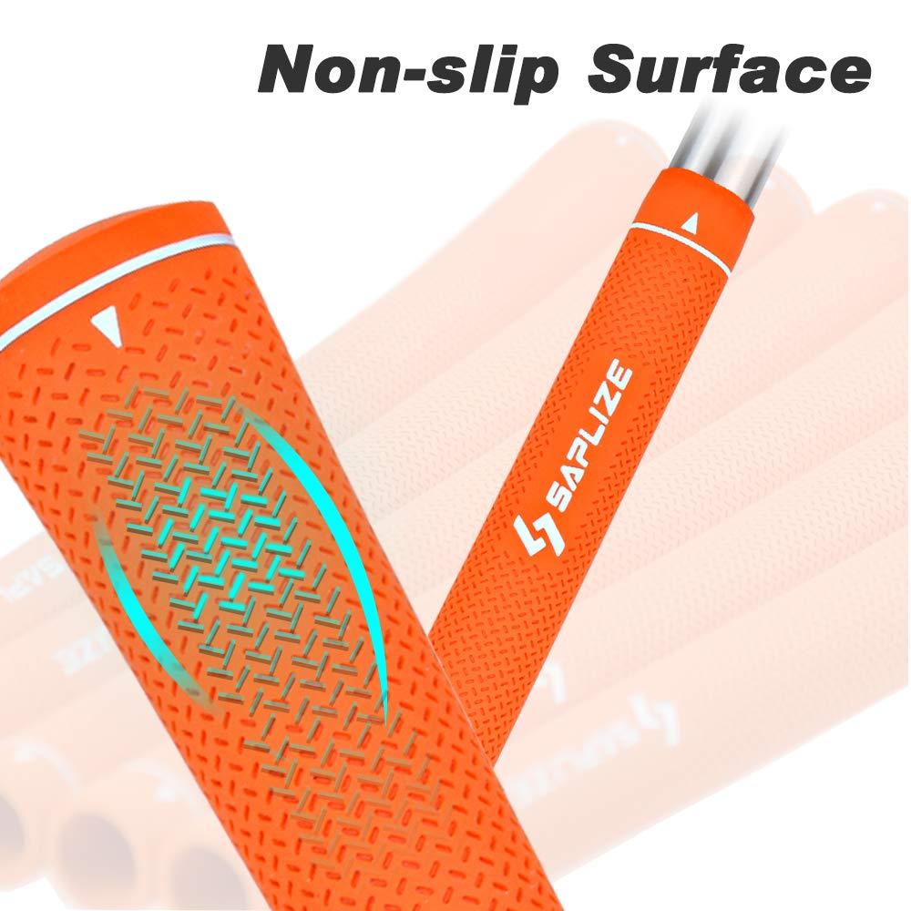 SAPLIZE Golf Grips – 13 Piece Rubber Club Grip Set with Regripping Kit