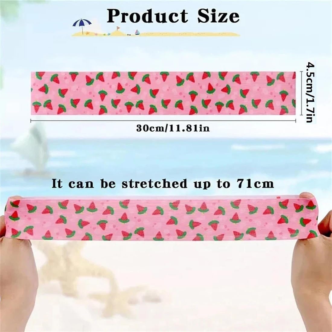 FiTspi 5Pcs Beach Towel Bands for Sun Loungers, Elastic Band for Sunbed Towel, Fixed Beach Towel Holder Sunbed Straps Holders - image 5