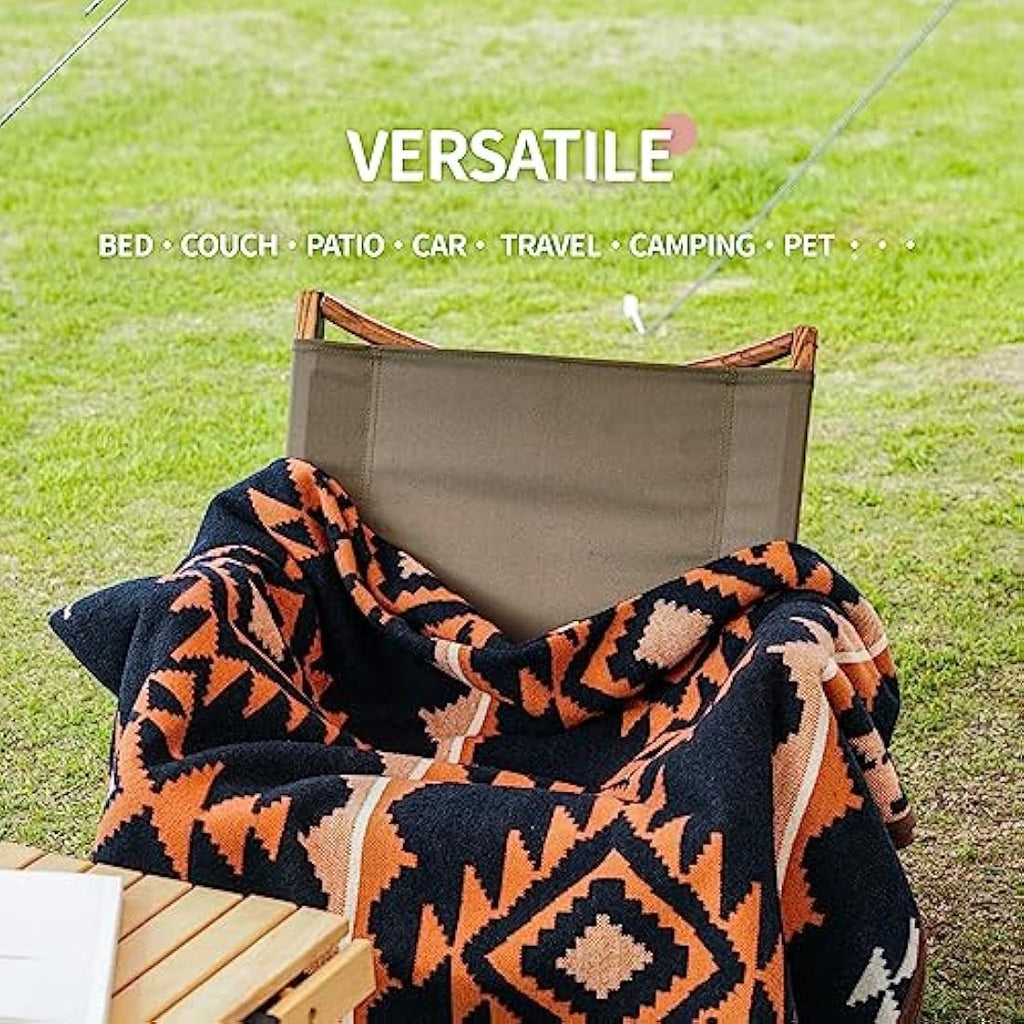 ACUSHLA Merino Wool Throw Blanket | Large Washable Thermal Camping Blanket