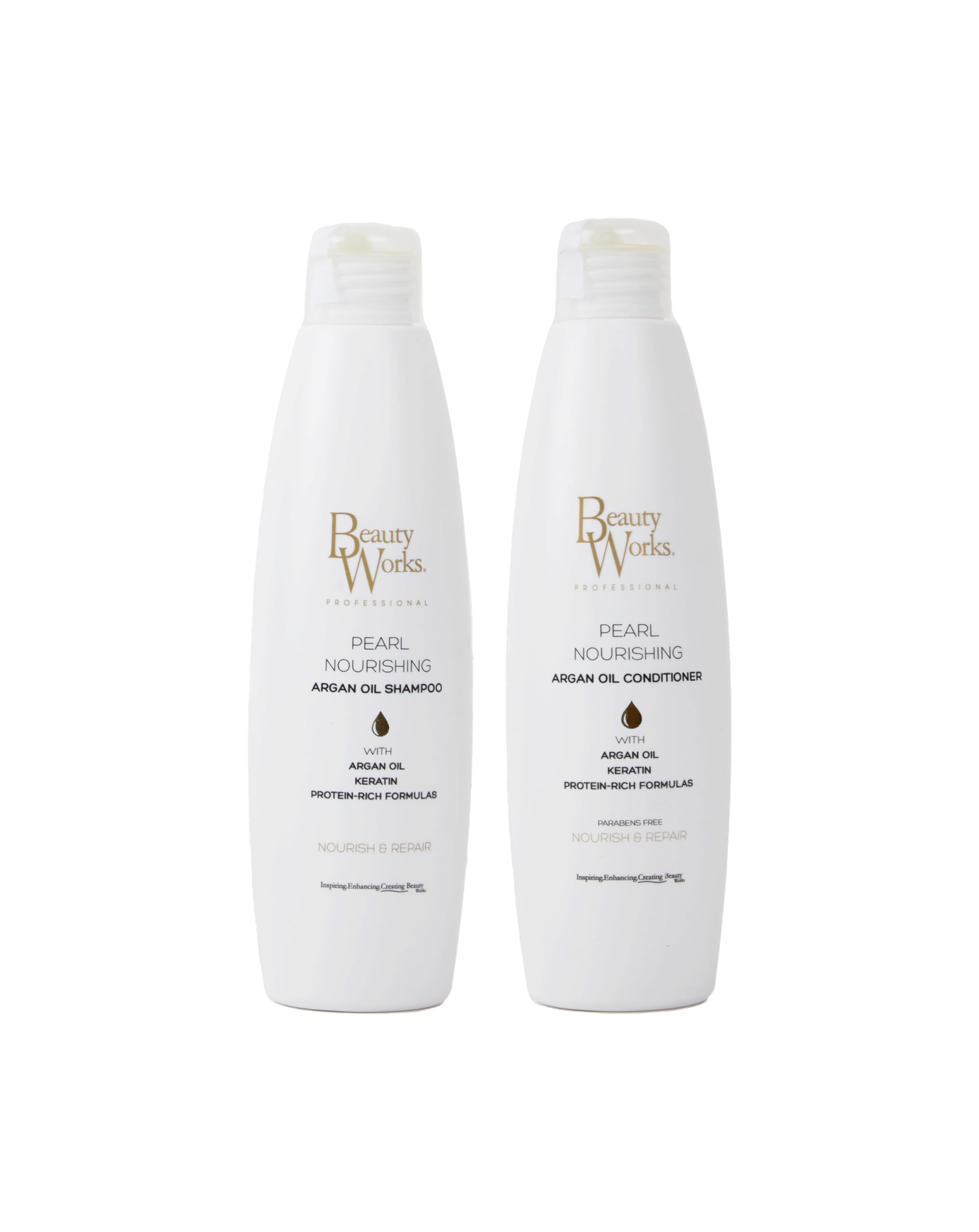 Beauty Works Pearl Nourishing Shampoo & Conditioner Set for Extensions