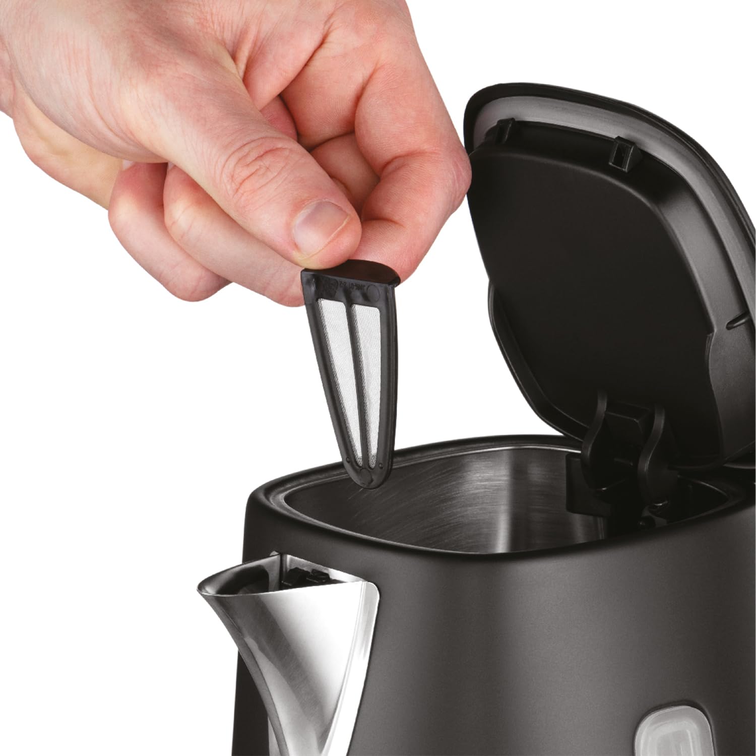 Russell Hobbs Electric Kettle – 1.7L Matte Black Stainless Steel