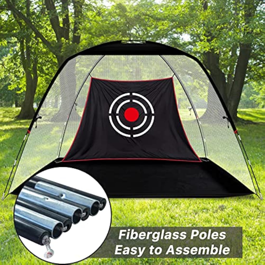 KAIDIDA Golf Practice Hitting Net – Portable Heavy Duty Driving Net for Backyard