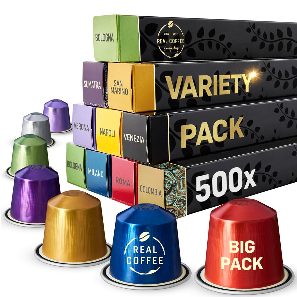 Nespresso Pods Variety Pack – 500 Bulk Coffee Capsules