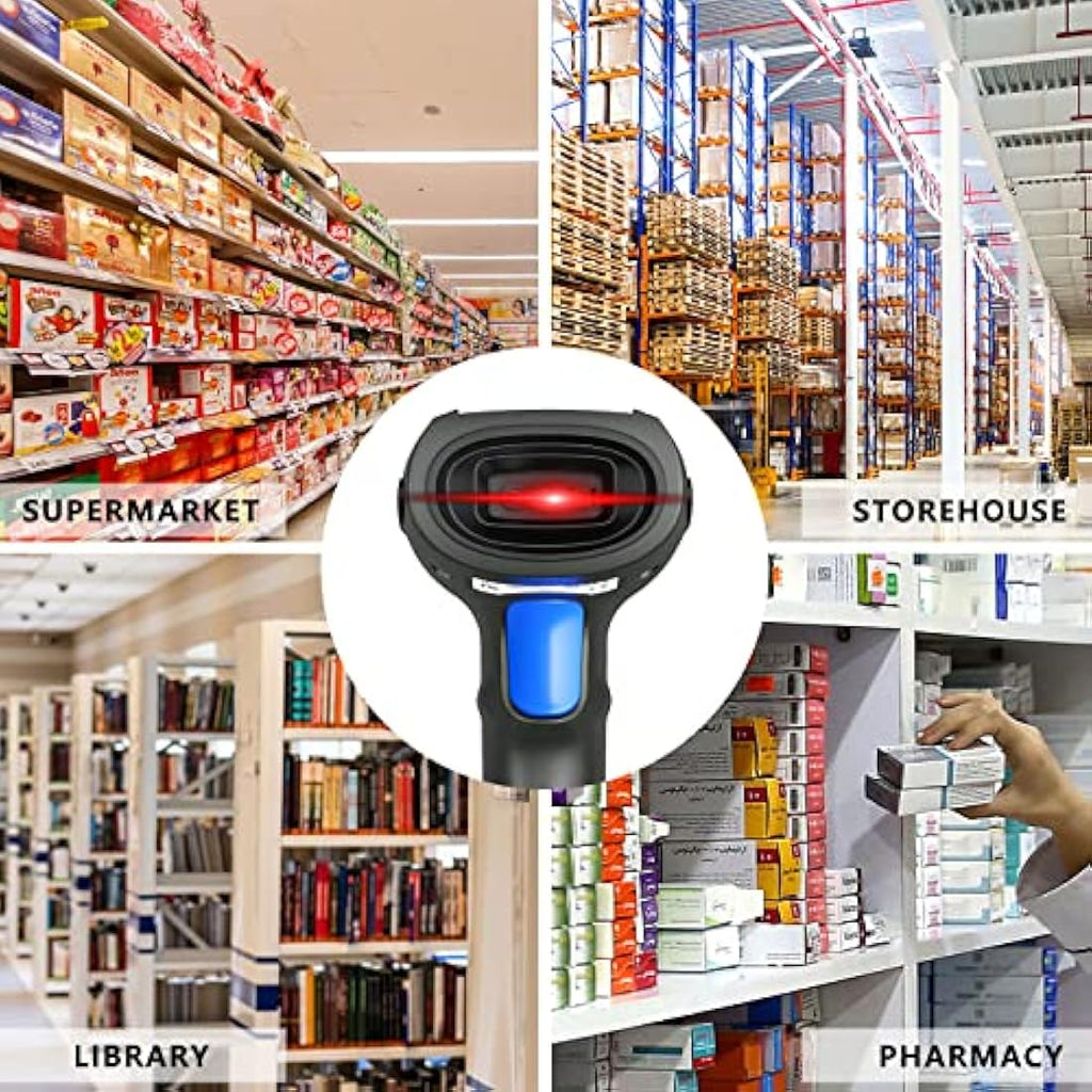 LENVII Handheld 2D QR Barcode Scanner | USB Wired Reader for POS