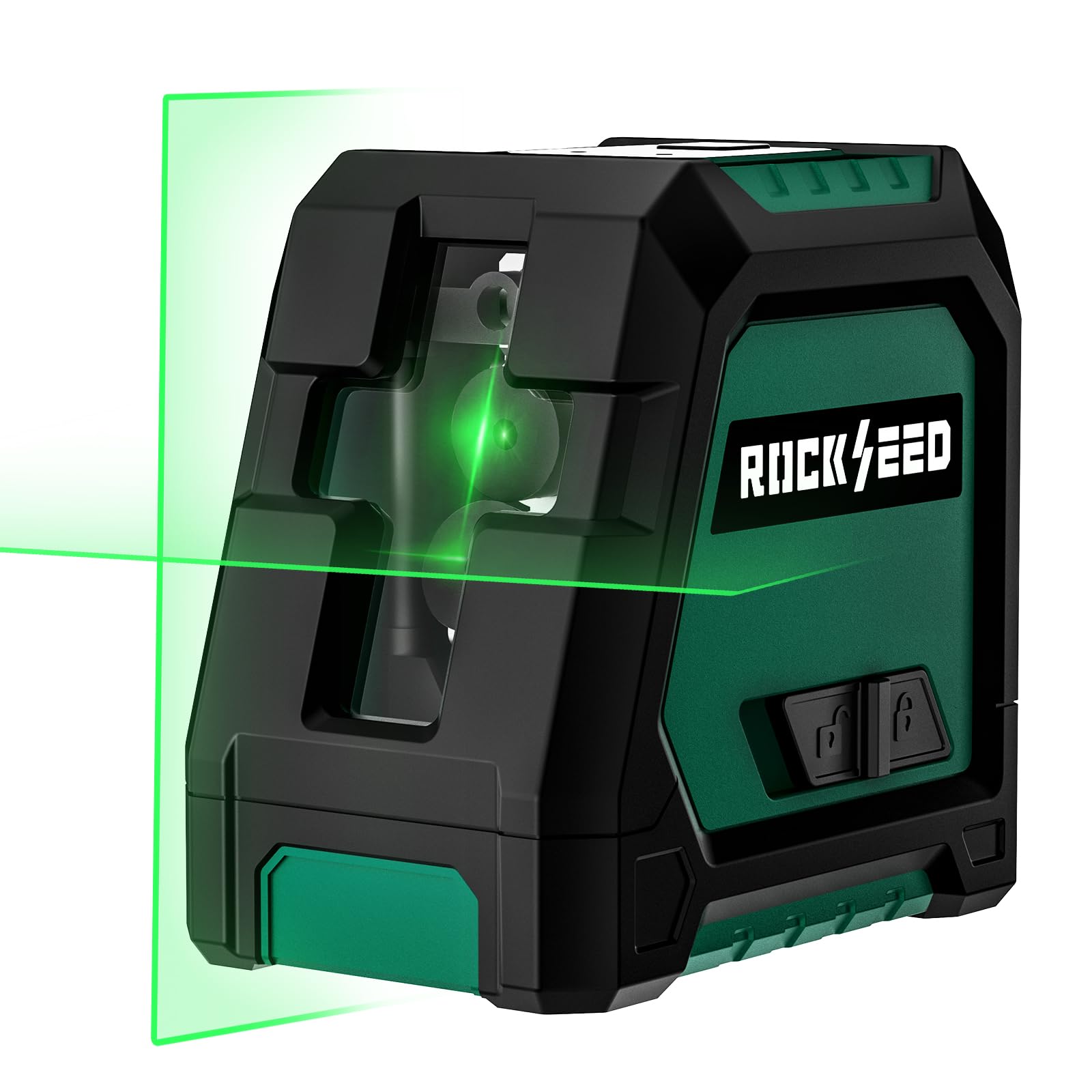 RockSeed Green Beam Laser Level – Self Leveling Dual Module Line Tool