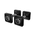 Peloton Urethane Dumbbells – 4.5 kg Black Weights with Nonslip Grip