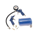 6-Piece Pneumatic Air Tool Kit – Compressor Accessories (Dark Blue)