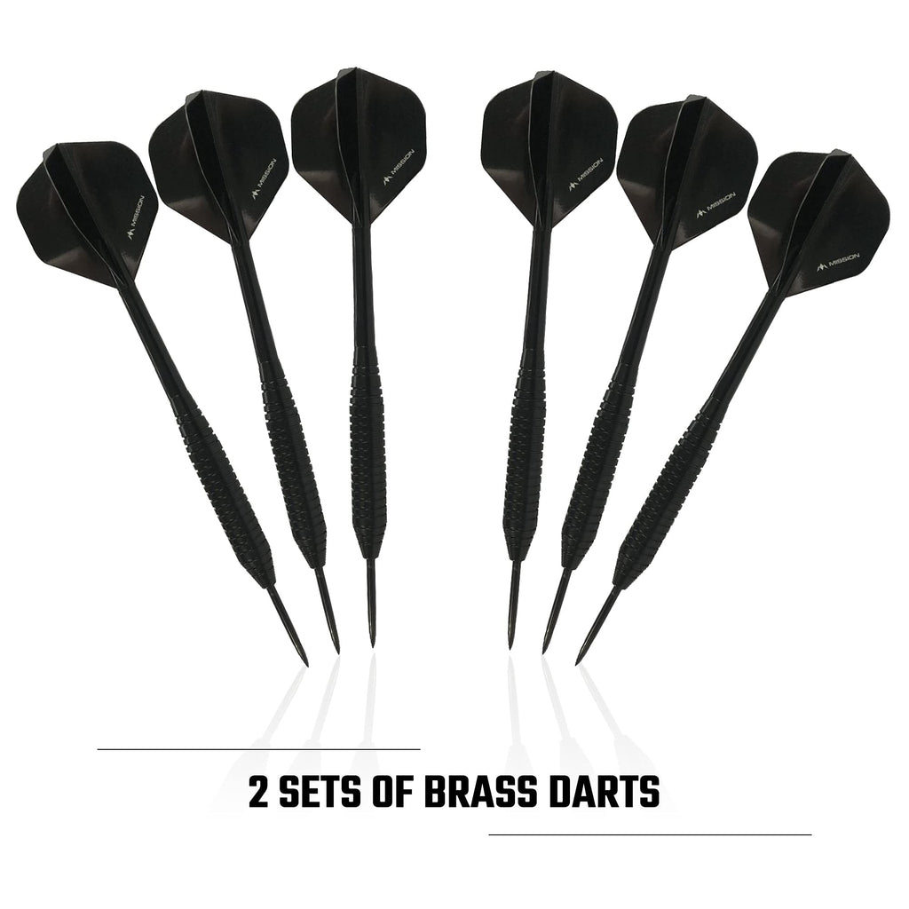 Mission Darts Home Centre Bundle | Dartboard, Jigsaw Surround & 2 Sets