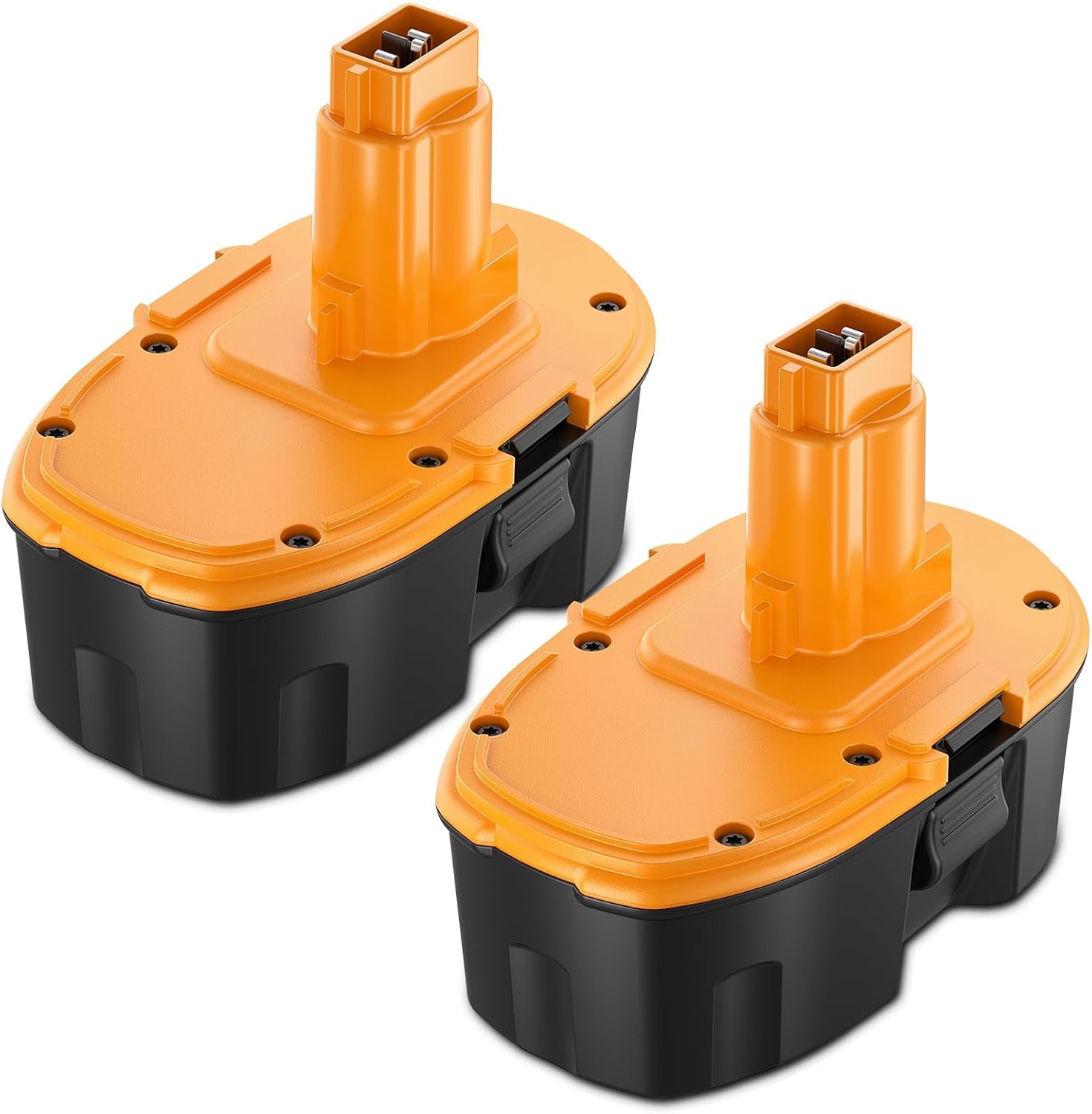 2-Pack 18V 5000mAh Ni-Mh Replacement Battery for Dewalt DC9096 DW9096