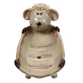 Ceramic Sheep Soap Dish – Dual-Layer Animal Key Holder