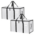 Mesiria Large Storage Bags, Heavy Duty Waterproof Clothes Storage Bag Box Moving Bag Moving Totes Moving Boxes 2, Transparent