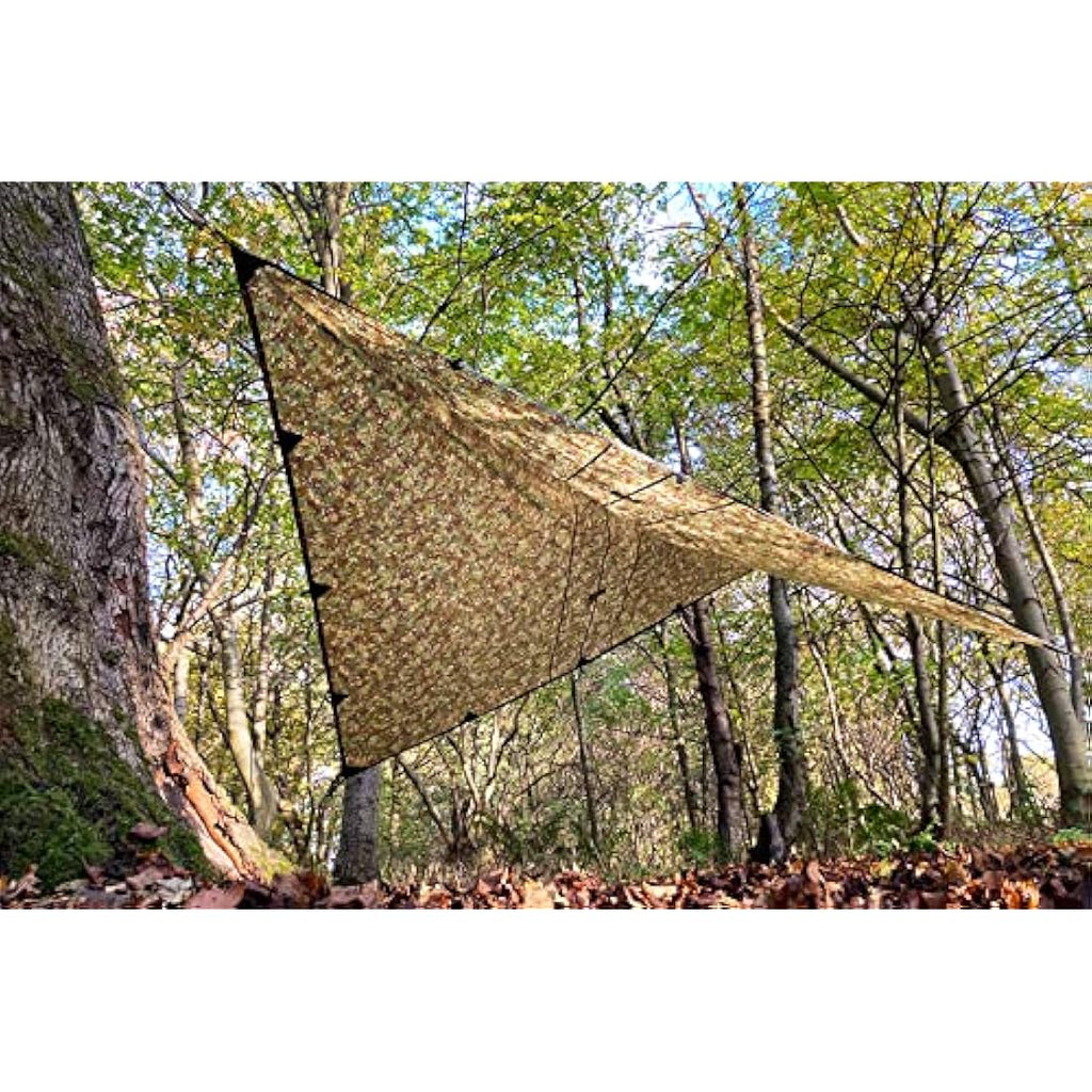 DD Hammocks Tarp 3.5 x 3.5 MC – Waterproof Camouflage Camping Shelter