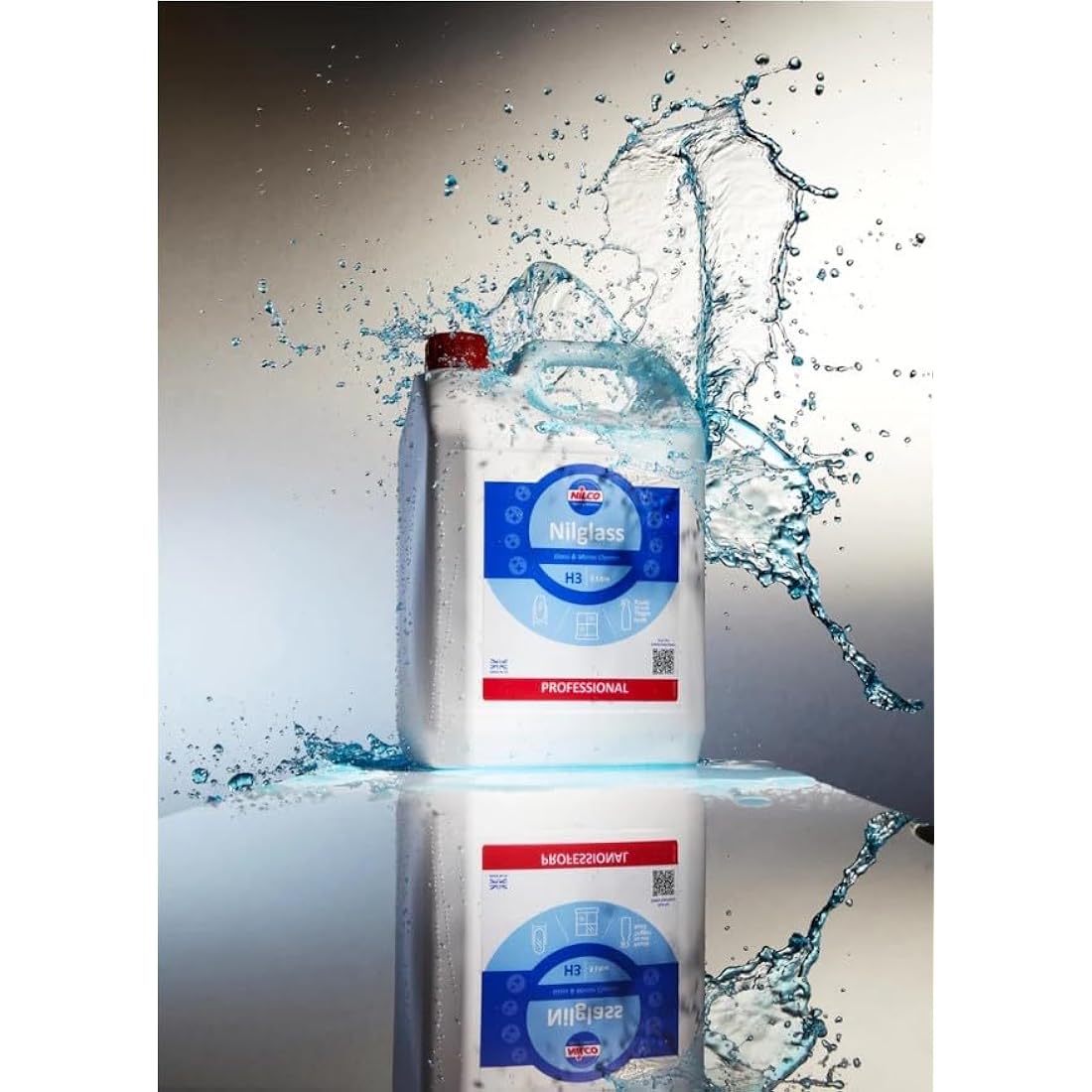 Nilco Nilglass H3 Professional Glass & Mirror Cleaner - 5L Bulk Refill