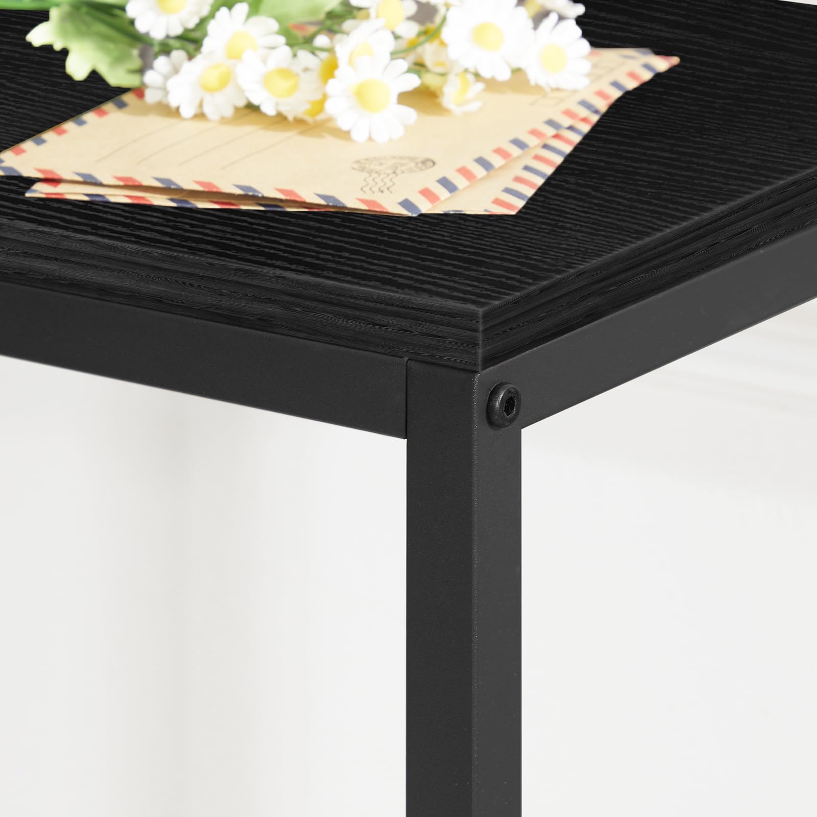 MAHANCRIS 200cm Narrow Console Table with Power Outlet | Industrial Brown