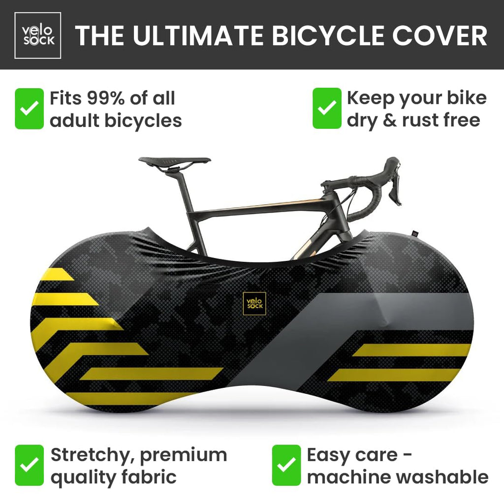 Velo Sock Indoor Bike Cover – Stretchy Water-Repellent Bicycle Storage