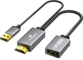 HDMI to DisplayPort Adapter – 4K@60Hz Aluminum Converter