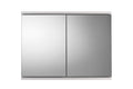 Croydex Simplicity 2 Door Mirror Bathroom Cabinet - White FSC MDF