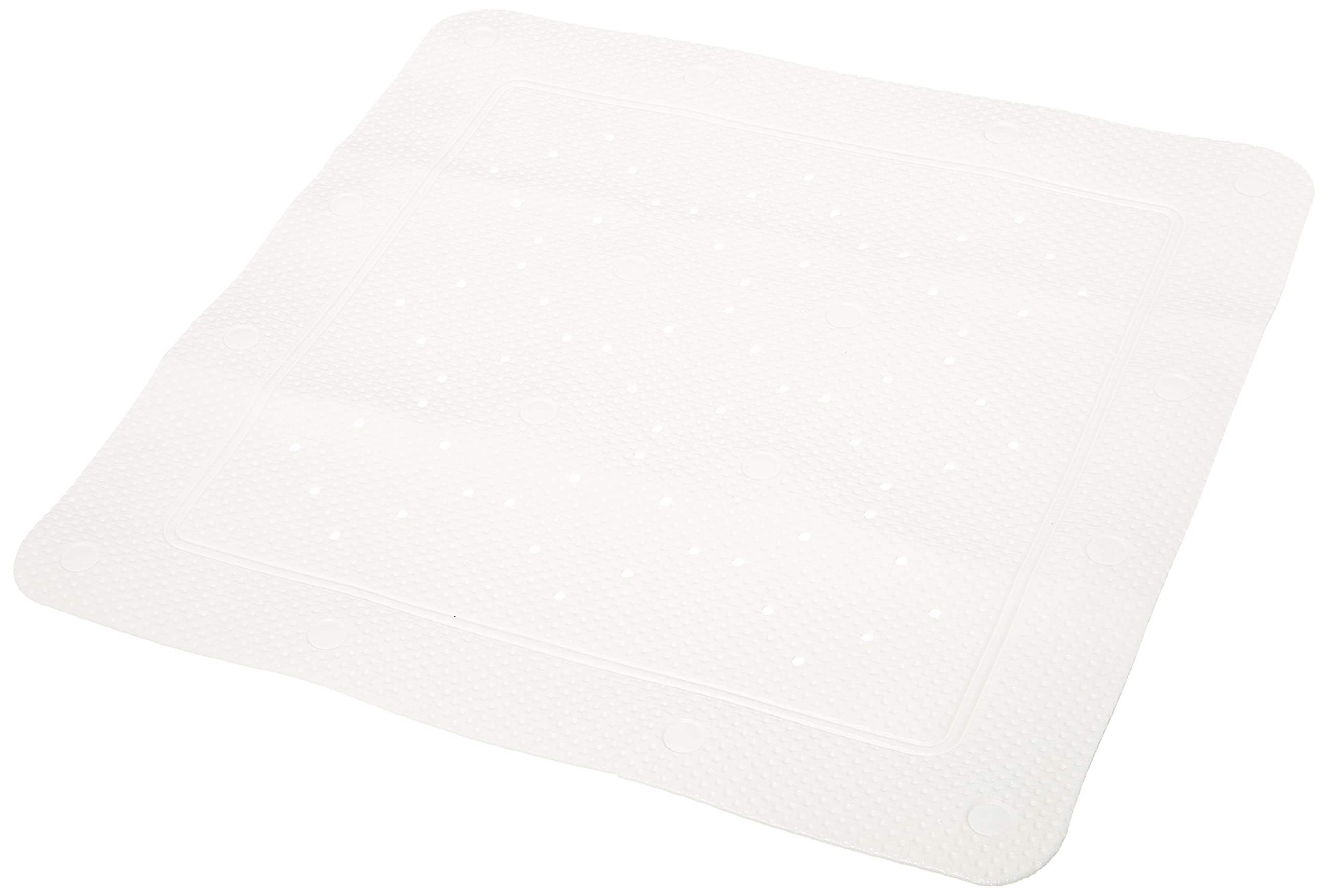 Kleine Wolke Calypso Shower Mat – Durable White PVC Bath Mat, 55x55cm