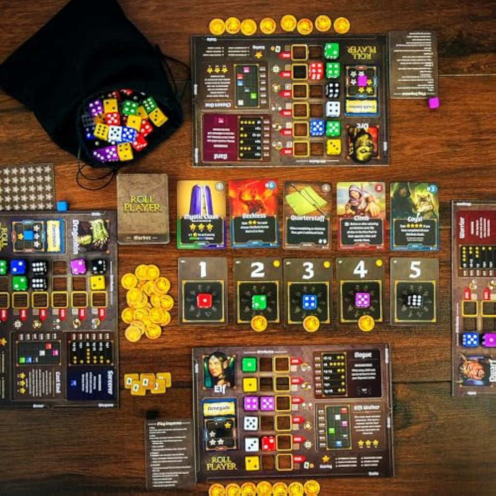 Roll Player Board Game – Fantasy Character Creation Strategy Dice Game