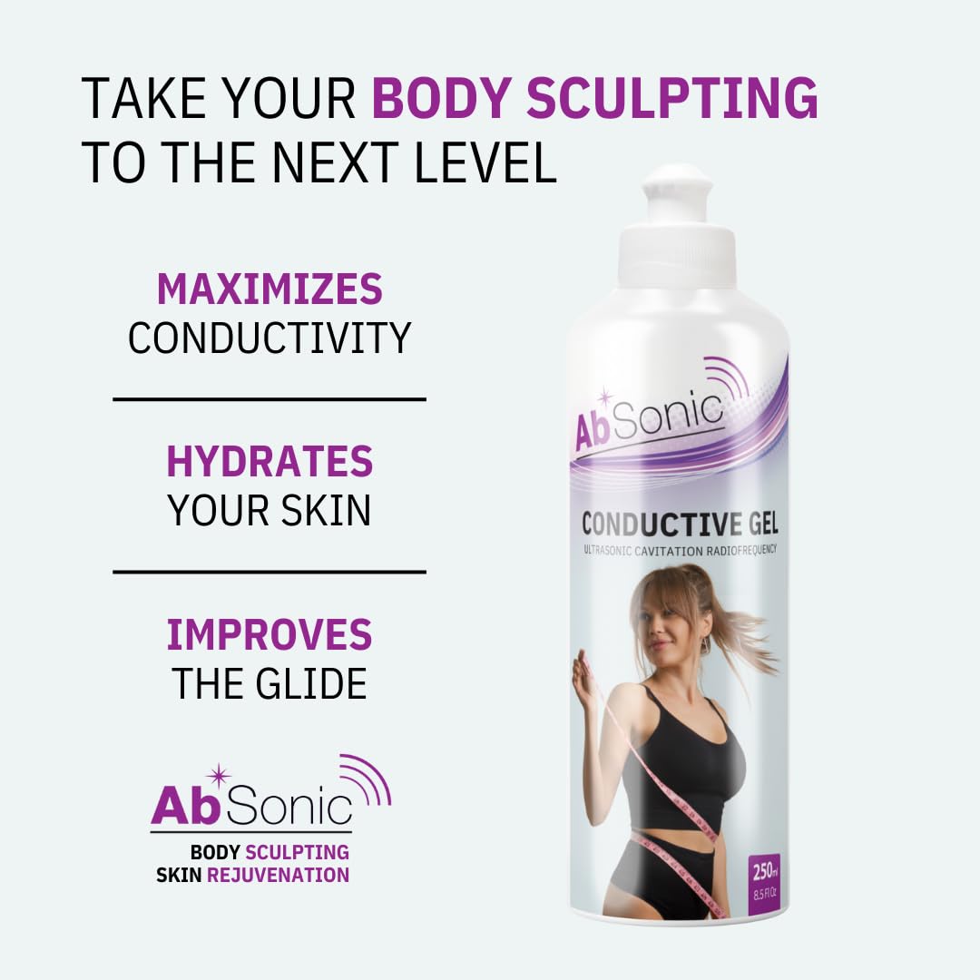 Absonic Conductive Gel for Cavitation & Microcurrent - 2 x 250ml Pack