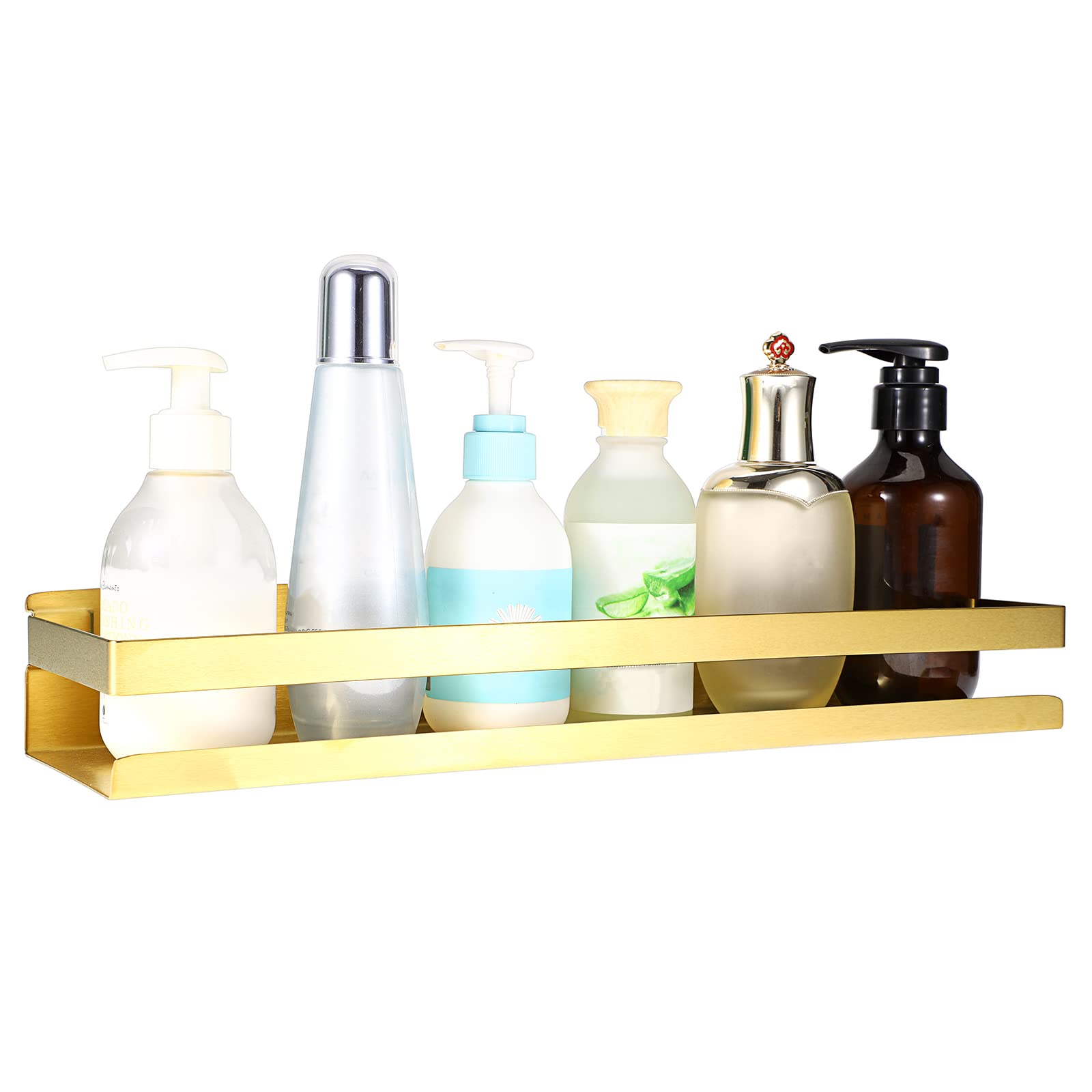 IGNPION Gold Stainless Steel Corner Bathroom Shelf - Wall Mounted Caddy