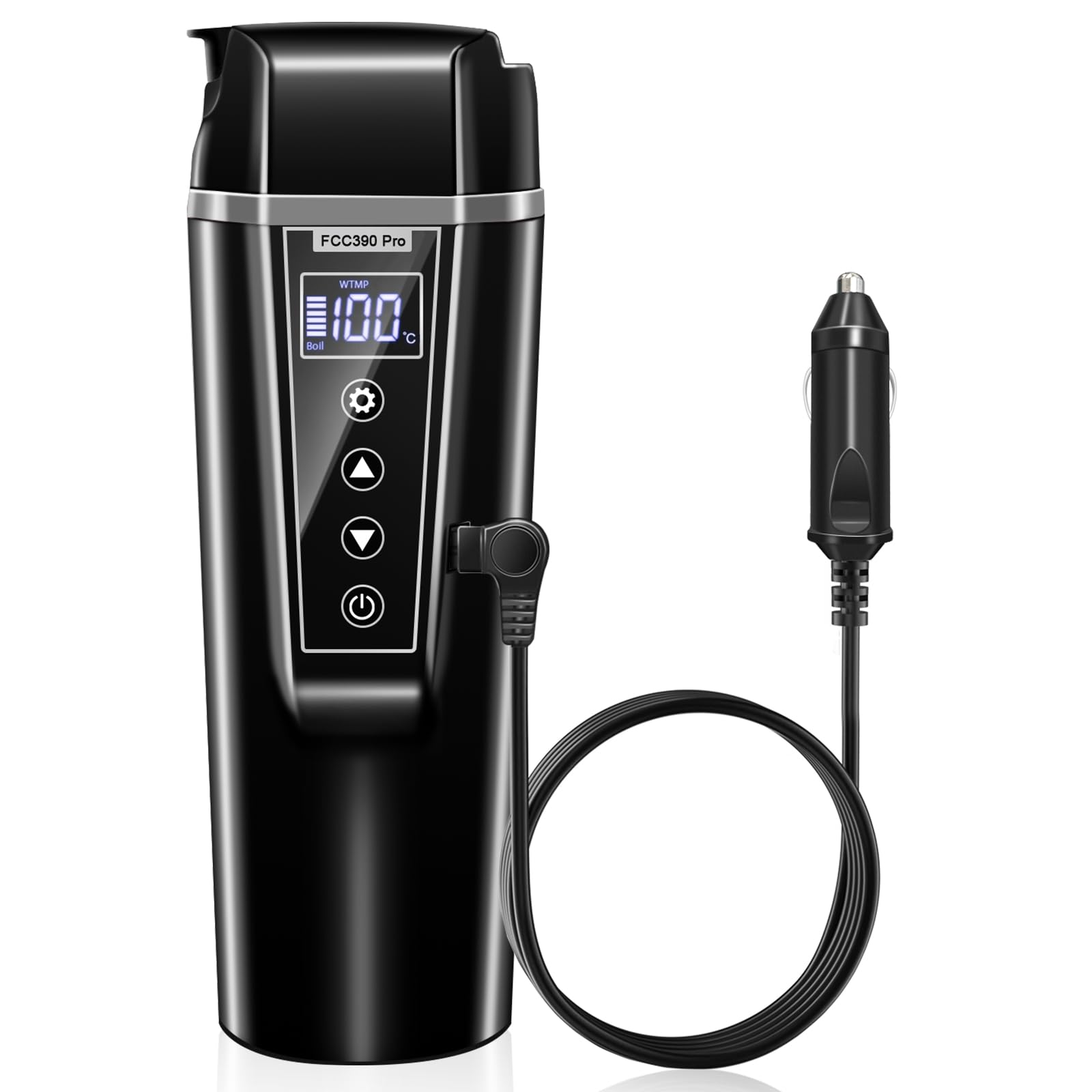 GRACEALL 400ml Car Electric Kettle | 12V/24V Portable Travel Thermos