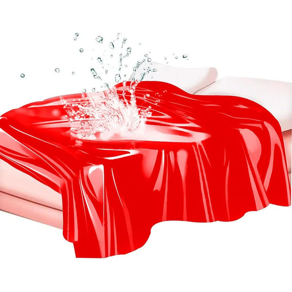 VOANZO 130CM x 220M Waterproof Mattress PVC Thickened Mattress Protective For Indoor Outdoor Multifunctional Bed Sheet Red - image 4