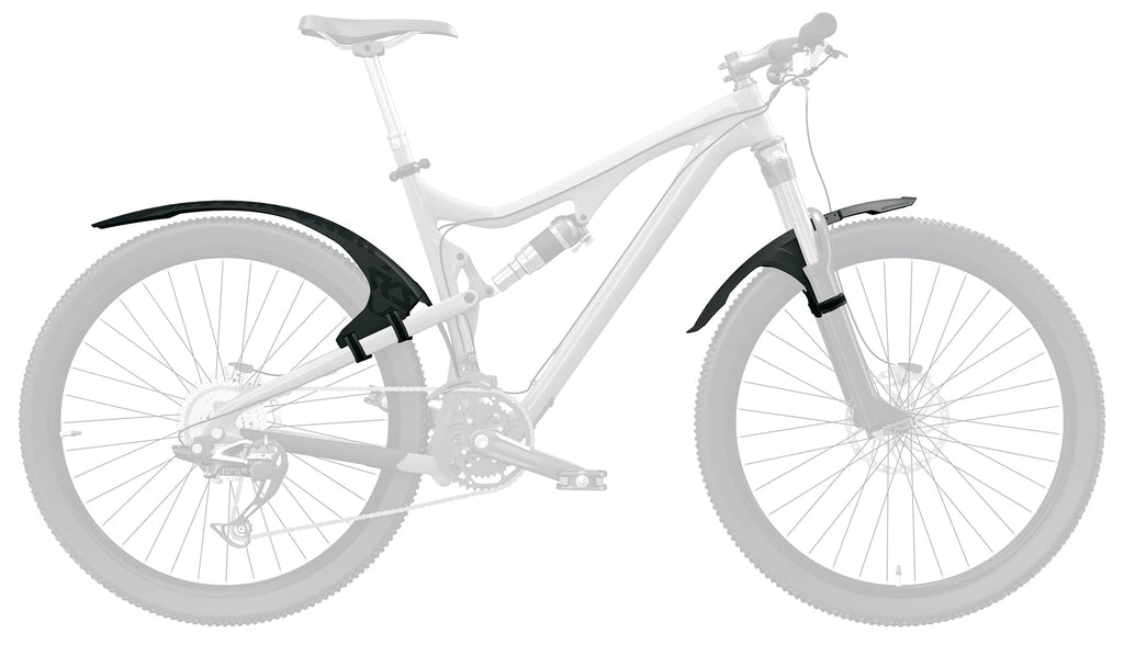 SKS GERMANY MUDROCKER MTB Mudguard Set | Impact-Resistant Plastic – Black