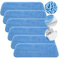 ILAVCOOL 6-Pack Microfiber Mop Pads | Washable Wet & Dry Refills