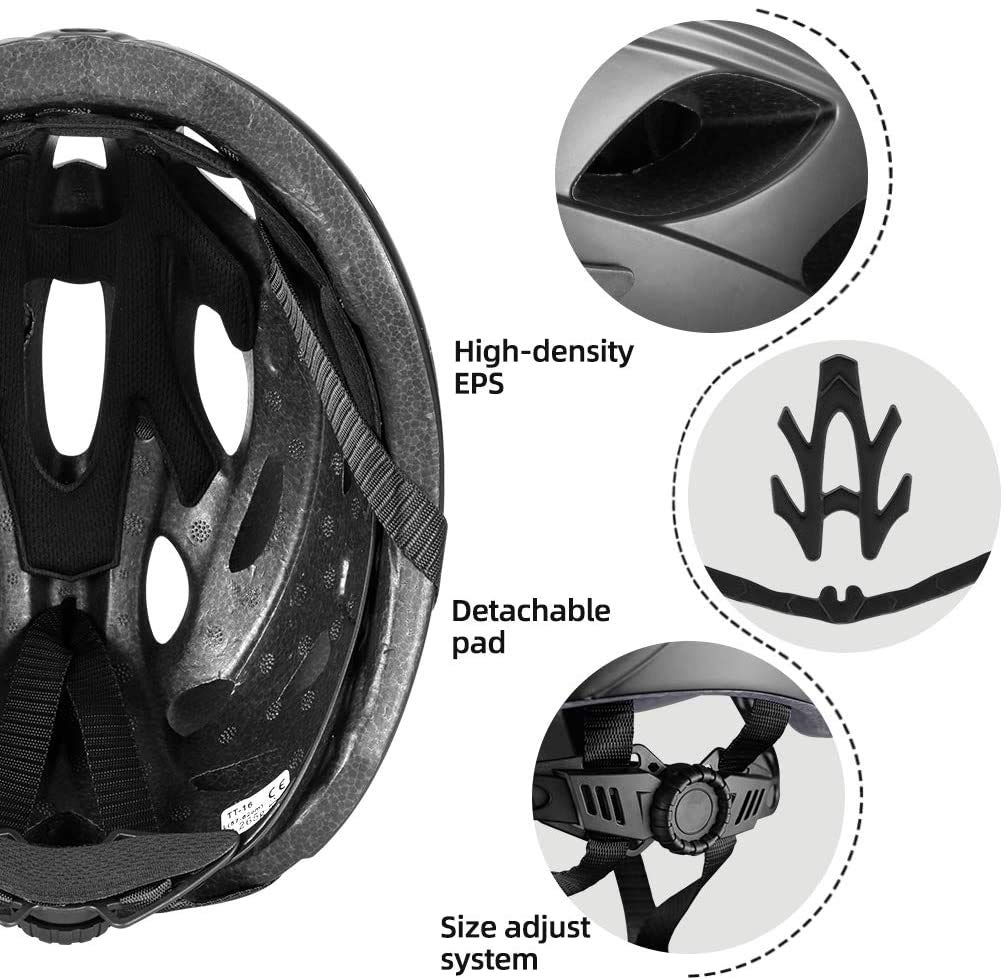 ROCKBROS Bike Helmet | Lightweight MTB Road Helmet with Magnetic Goggles