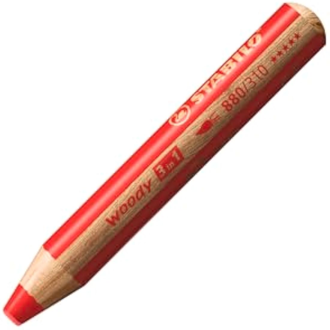 STABILO Woody 3-in-1 Watercolor Pencils - 18 Assorted Colors with Brush