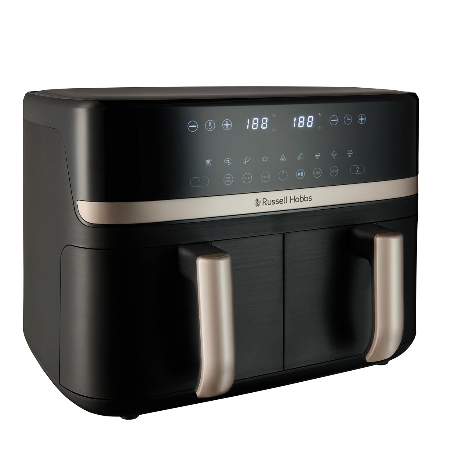 Russell Hobbs 9L Dual Basket Air Fryer – 9 Programs & Rapid Air