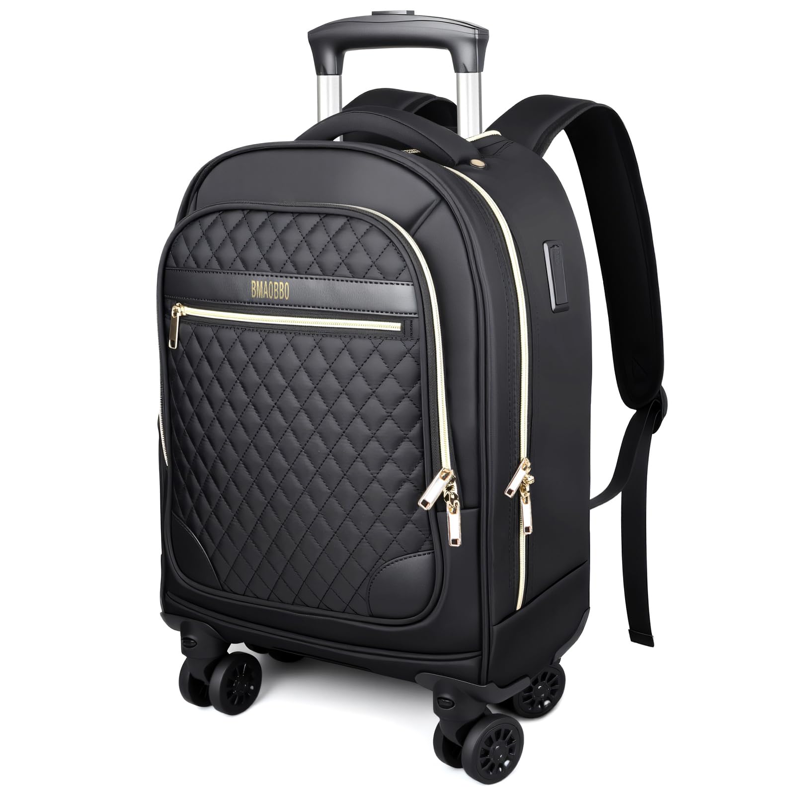 15.6" Wheeled Backpack – Waterproof Laptop Travel Trolley