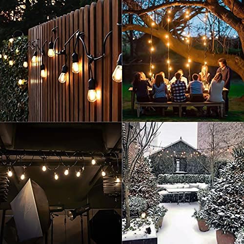 Jolof Store 15M Outdoor Festoon Lights | 50FT IP65 Waterproof String Lights