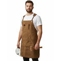Sneulletoys Heavy Duty Waxed Canvas Workshop Apron with Tool Pockets