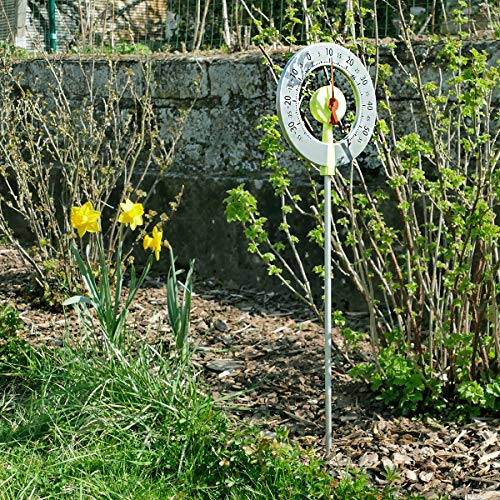 TFA Lollipop Garden Thermometer – Weather Resistant Anodized Aluminum