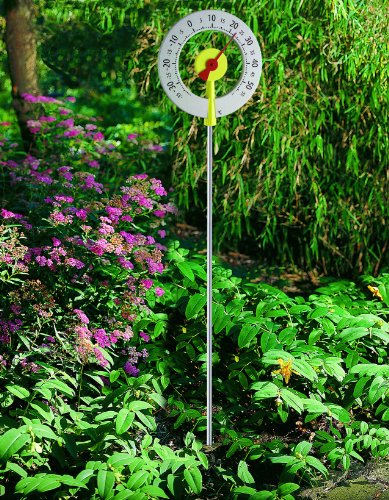 TFA Lollipop Garden Thermometer – Weather Resistant Anodized Aluminum