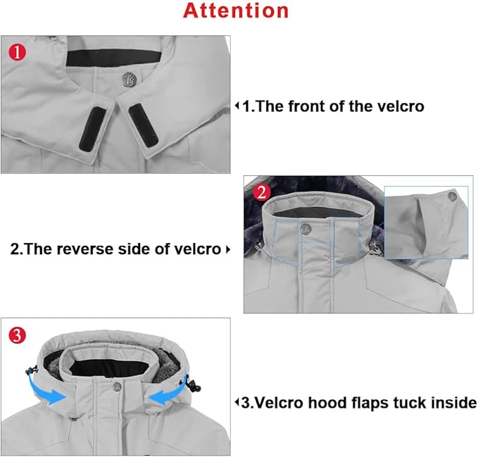 TBY Women's Waterproof Ski Jacket – Fleece Lined Winter Snow Coat, XL