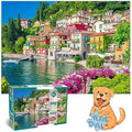 Jolof Store Lake Como Varenna Village 500 Piece Jigsaw Puzzle for Adults