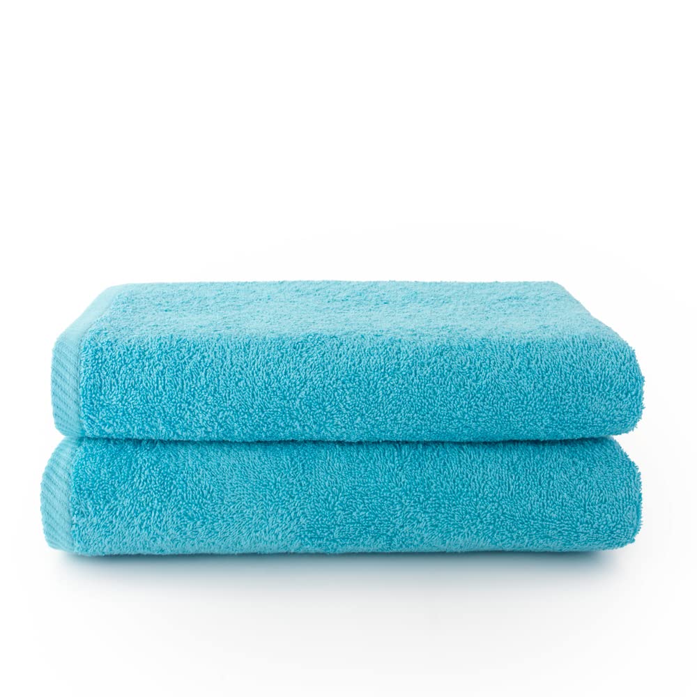 Top Towel Large Bath Towels Set of 2 | 100% Cotton 100x150cm -