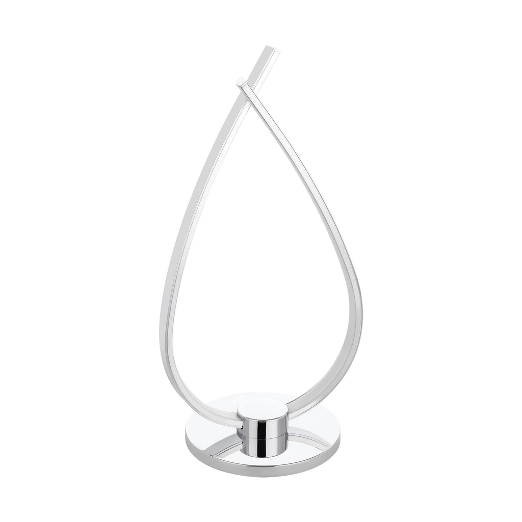 Eglo Roncade LED Bedside Lamp – Chrome Aluminium Modern Table Light