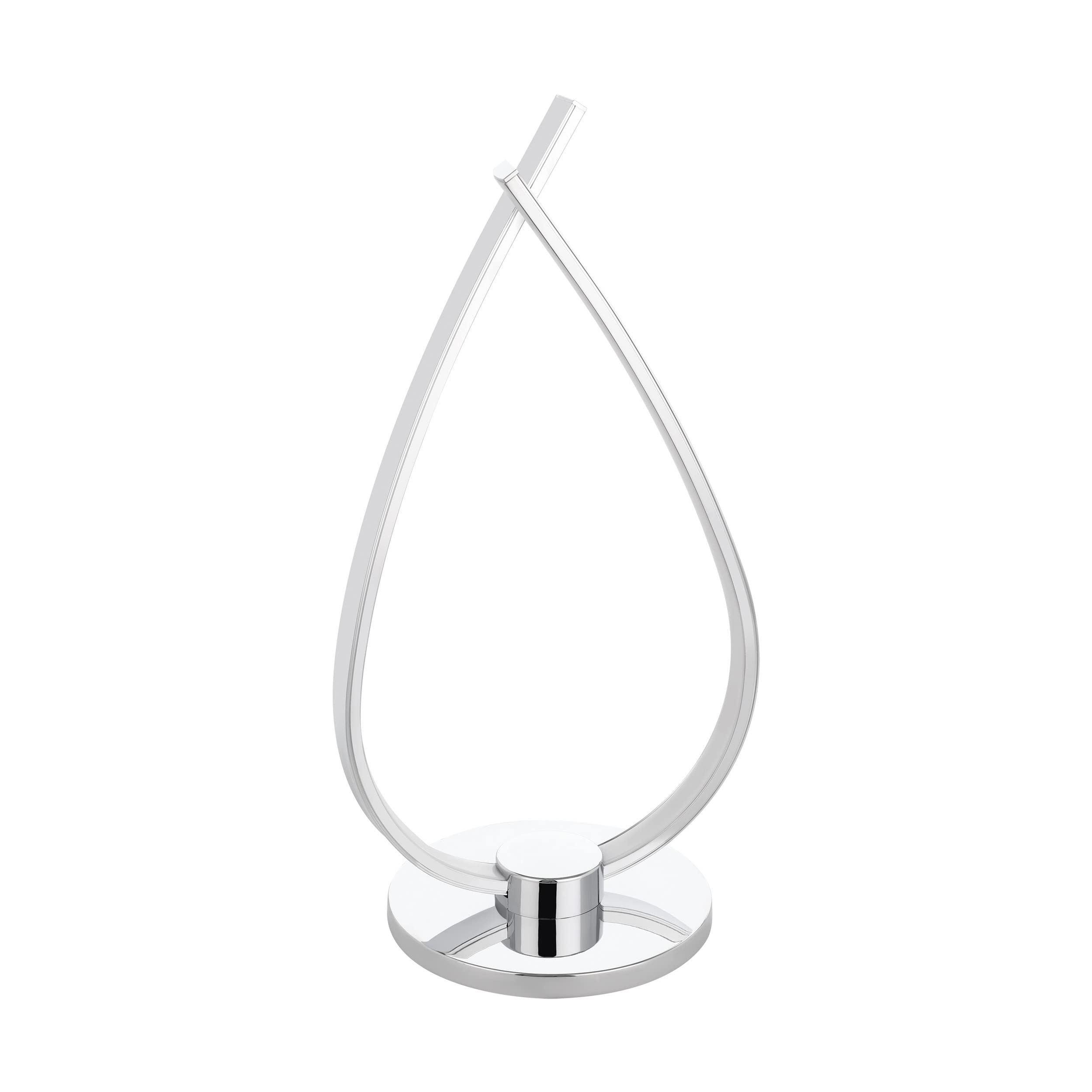 Eglo Roncade LED Bedside Lamp – Chrome Aluminium Modern Table Light